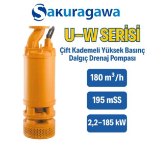 U-W SERİSİ Çift Kademeli Yüksek Basınç Dalgıç Drenaj Pompası